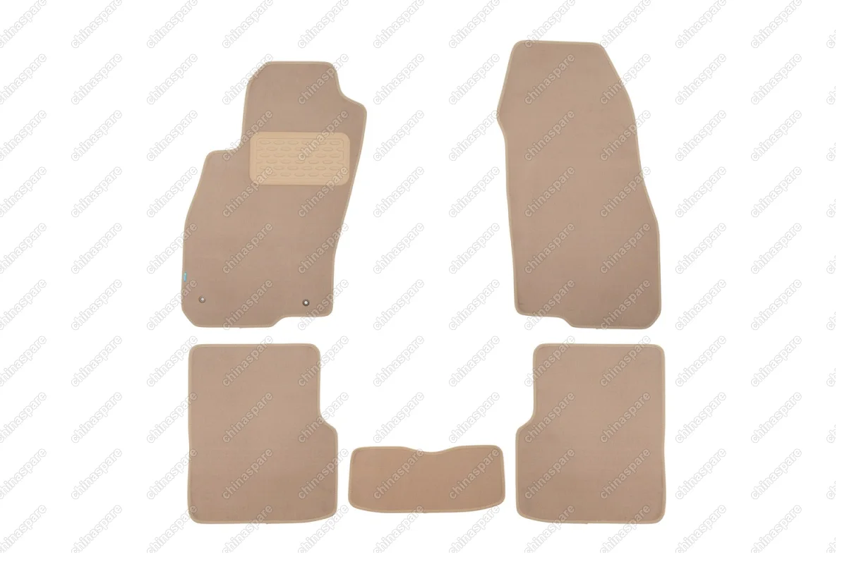 Коврики в салон Klever Premium FIAT Grande Punto 5D АКПП 2012->, хб., 5 шт. (текстиль, бежевые)