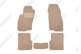 Коврики в салон Klever Premium FIAT Grande Punto 5D АКПП 2012->, хб., 5 шт. (текстиль, бежевые)