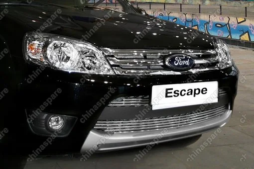 FESC972112 Декоративный элемент воздухозаборника d10 (3 эл.: верх-2х3, низ-1х5 труб.) "Ford Escape" 2008- хром, FESC.97.2112