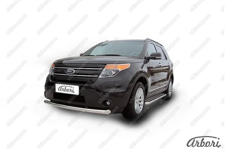 AFZDAFEX02 Защита переднего бампера d76 Arbori нерж. сталь для Ford EXPLORER 2012-2015