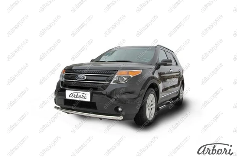 AFZDAFEX04 Защита переднего бампера d57 Arbori нерж. сталь для Ford EXPLORER 2012-2015