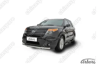 AFZDAFEX04 Защита переднего бампера d57 Arbori нерж. сталь для Ford EXPLORER 2012-2015