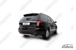 AFZDAFEX09 Защита заднего бампера d57 Arbori нерж. сталь для Ford EXPLORER 2012-2015