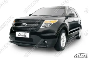 AFZDAFEX02B Защита переднего бампера d76 Arbori черн. для Ford EXPLORER 2012-2015