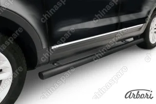 AFZDAFEX06B Защита порогов d76 труба  Arbori черн. для Ford EXPLORER 2012-2015