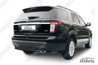 AFZDAFEX08B Защита заднего бампера d76 Arbori черн. для Ford EXPLORER 2012-2015