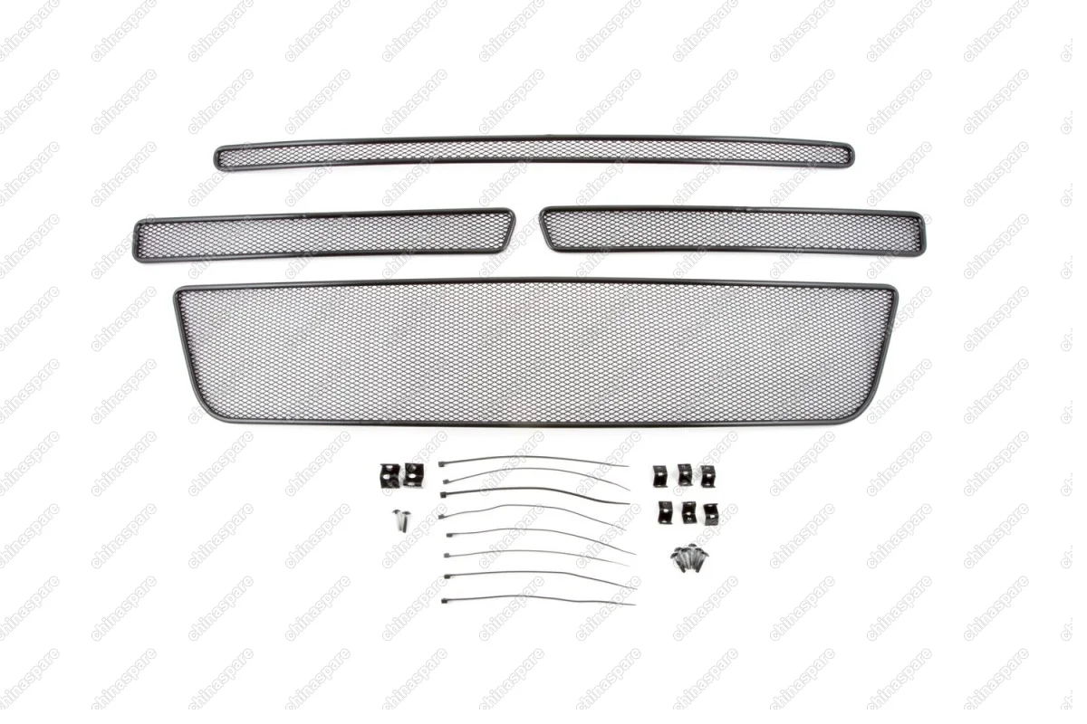 1171515101 Сетка на бампер внешняя для FORD Explorer 2015-2018, 4 шт., черн., 10 мм, для автомобилей с камерой