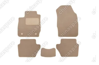 KLEVER04162322112kh Коврики в салон Klever Premium FORD Fiesta 3D 2008-2012, хб., 5 шт. (текстиль, бежевые)