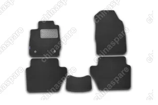 NLT162311110kh Коврики в салон FORD Fiesta 3D 2008-2011, хб., 5 шт. (текстиль)