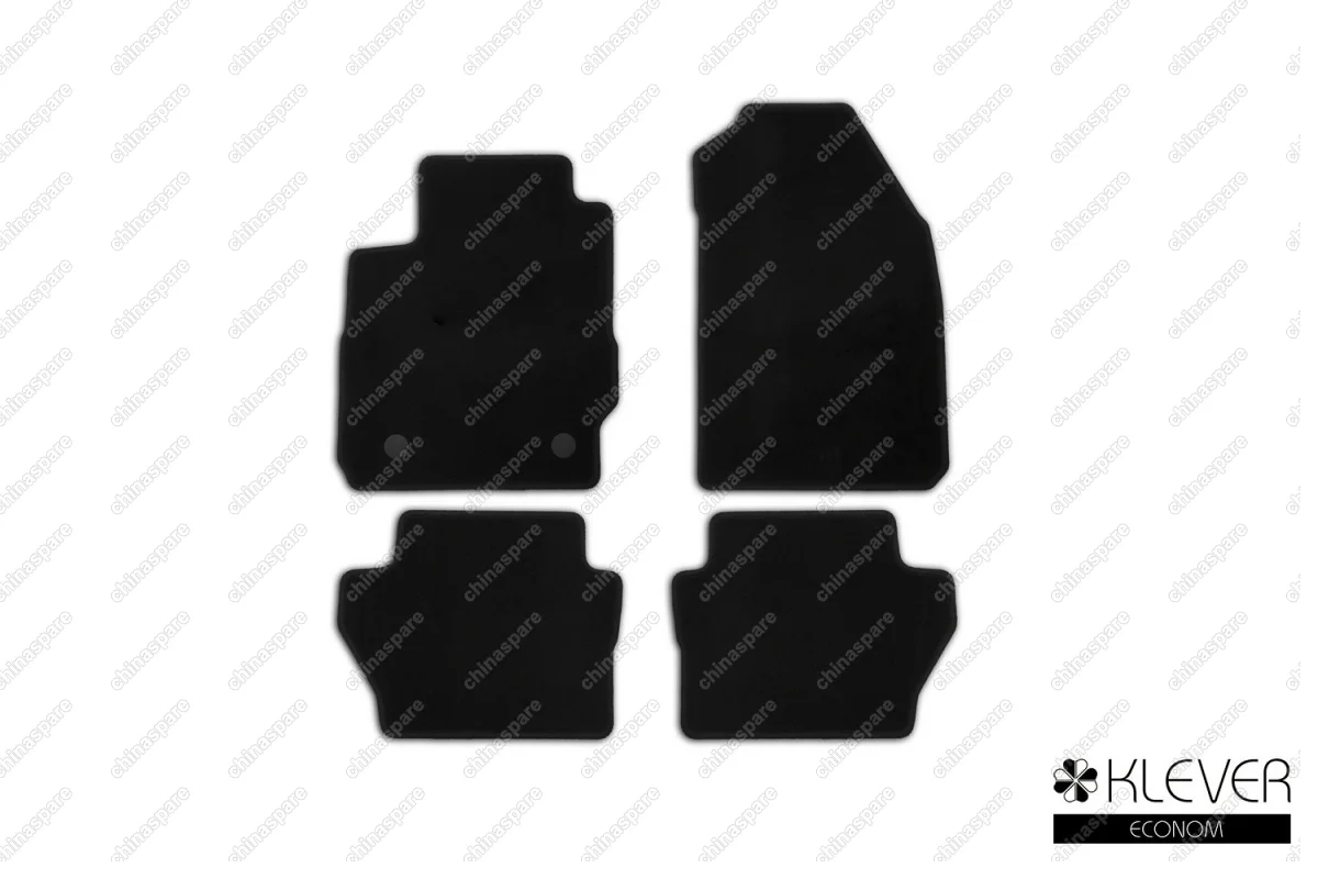 KLEVER01166701200k Коврики в салон Klever Econom FORD Fiesta 2015->, хб., сед., 4 шт. (текстиль)