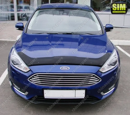 Дефлектор капота темный FORD Focus III, 2015-