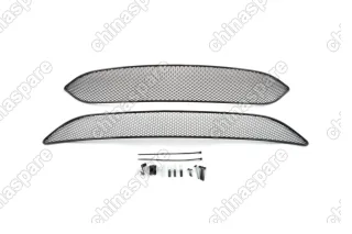 Сетка на бампер внешняя для FORD Focus III 2015->, 2 шт., черн., 15 мм, кроме компл. Titanium