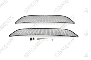 Сетка на бампер внешняя для FORD Focus III 2015->, 2 шт., черн., 20 мм (сота), кроме компл. Titanium