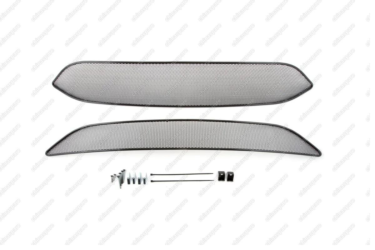 Сетка на бампер внешняя для FORD Focus III 2015->, черн., 10 мм