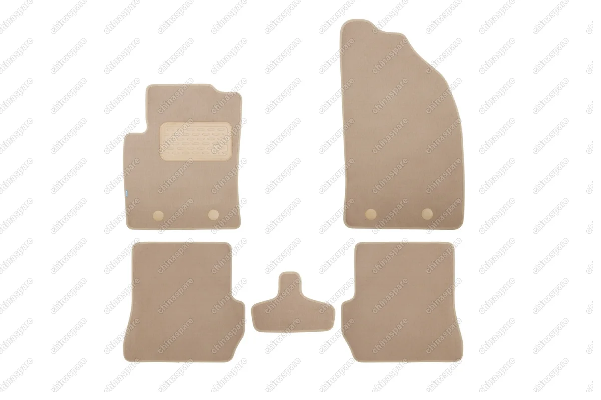 Коврики в салон Klever Premium FORD Fusion АКПП 2002-2012, хб., 5 шт. (текстиль, бежевые)