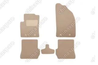 Коврики в салон Klever Premium FORD Fusion АКПП 2002-2012, хб., 5 шт. (текстиль, бежевые)