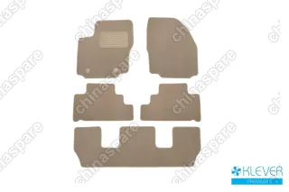 KLEVER04162222112kh Коврики в салон Klever Premium FORD Galaxy 2007->, мв., 5 шт. (текстиль, бежевые)