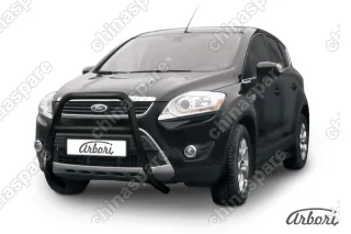 AFZDAFKG02B Кенгурятник d57 высокий  с одной перемычкой Arbori черн. для Ford KUGA 2008-2012