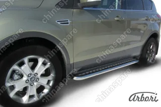 AFZDAFKG1307 Защита порогов d57 с листом Arbori нерж. сталь для Ford KUGA 2013-2016