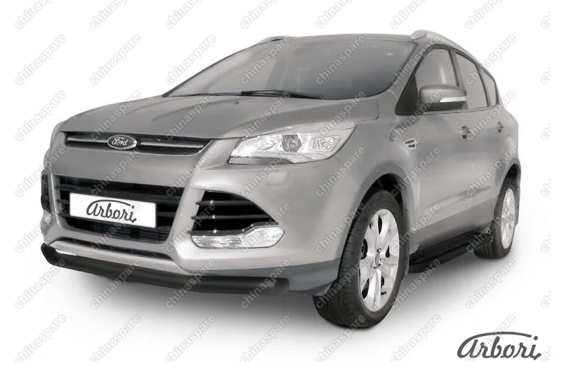 AFZDAFKG1302B Защита переднего бампера d76 Arbori черн. для Ford KUGA 2013-2016