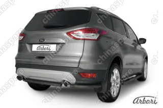 AFZDAFKG1308B Защита заднего бампера d57 Arbori черн. для Ford KUGA 2013-2016