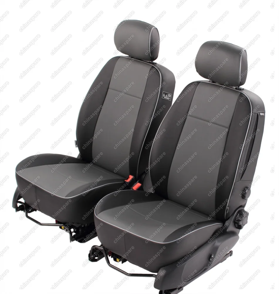 1751435CB Автомобильные чехлы, серая эко-кожа – черная эко-кожа для FORD Мондео 2007-2014, комплектация Titanium