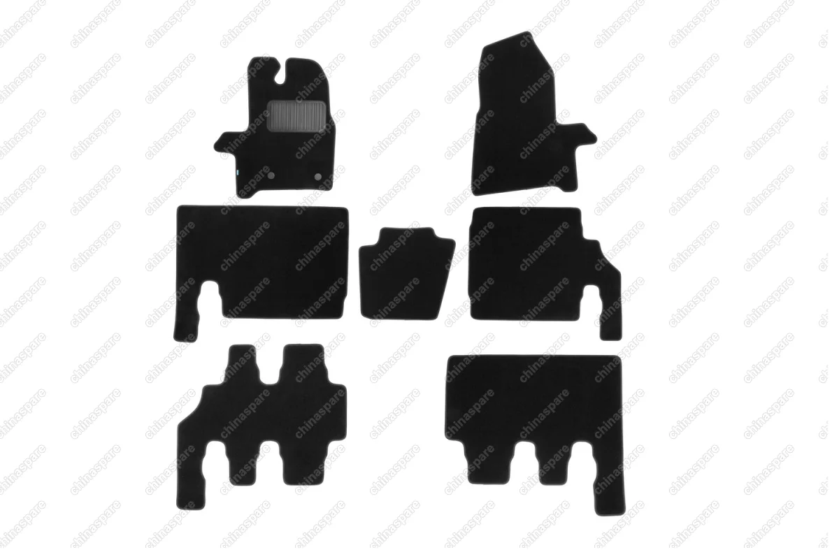 KLEVER03164222110kh Коврики в салон Klever Premium FORD Tourneo Custom 2013-> (8 мест), фург., 7 шт. (текстиль)
