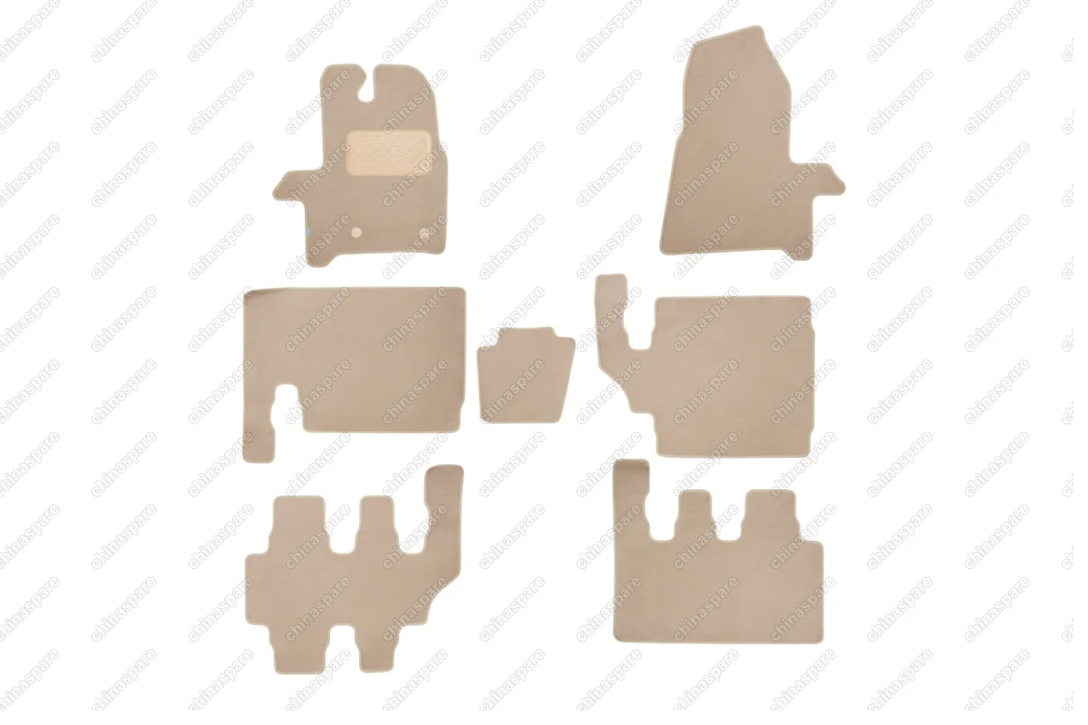 KLEVER04164222112kh Коврики в салон Klever Premium FORD Tourneo Custom 2013-> (8 мест), фург., 7 шт. (текстиль, бежевые)