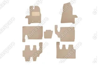 KLEVER04164222112kh Коврики в салон Klever Premium FORD Tourneo Custom 2013-> (8 мест), фург., 7 шт. (текстиль, бежевые)