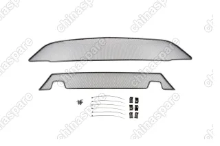 1170814101 Сетка на бампер внешняя для FORD Tourneo Custom 2014->, 2 шт., черн., 10 мм, для автомобилей с передним парктроником