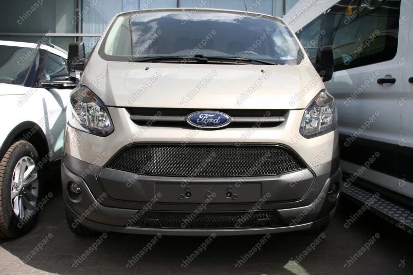 1170814151 Сетка на бампер внешняя для FORD Tourneo Custom 2014->, 2 шт., черн., 15 мм, для автомобилей с передним парктроником