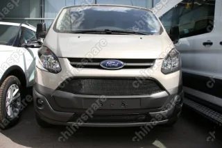 1170814151 Сетка на бампер внешняя для FORD Tourneo Custom 2014->, 2 шт., черн., 15 мм, для автомобилей с передним парктроником