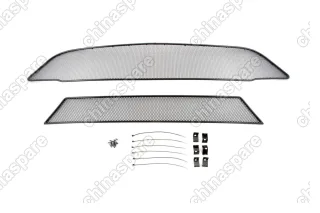 1171014101 Сетка на бампер внешняя для FORD Tourneo Custom 2014->, 2 шт., черн., 10 мм, для автомобилей без переднего парктроника