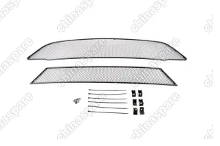 1171014151 Сетка на бампер внешняя для FORD Tourneo Custom 2014->, 2 шт., черн., 15 мм, для автомобилей без переднего парктроника