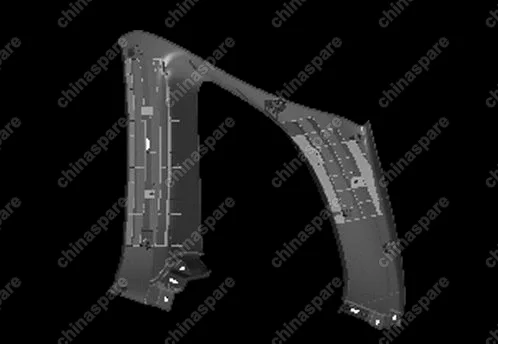 T115402370 Панель багажника левая верхняя Chery Tiggo