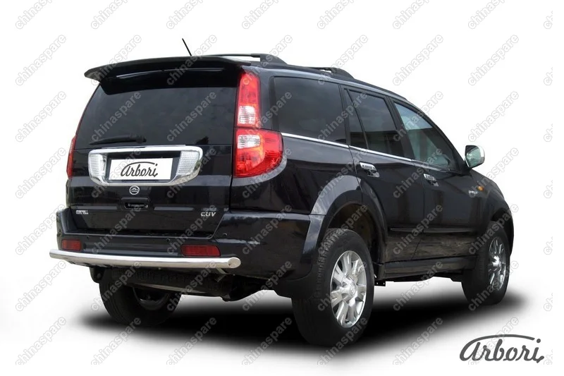Защита заднего бампера d57 Arbori нерж. сталь для Great Wall Hover 2008-2010