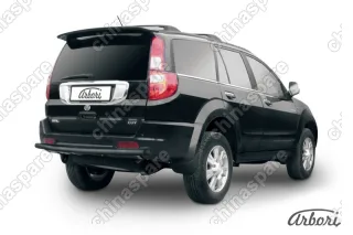 Защита заднего бампера d57 Arbori черн. для Great Wall Hover 2008-2010