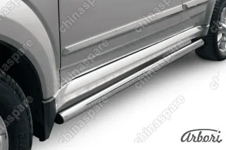Защита порогов d57 труба Arbori нерж. сталь для GREAT WALL Hover H3 2010-2014
