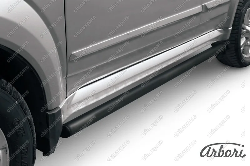 Защита порогов d57 труба Arbori черн. для GREAT WALL Hover H3 2010-2014
