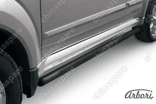 Защита порогов d57 труба Arbori черн. для GREAT WALL Hover H3 2010-2014