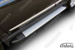 Комплект алюминиевых порогов Arbori Optima Silver 1700 для GREAT WALL Hover H3 2014-2016