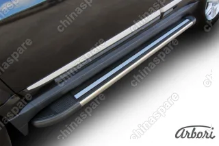 Комплект алюминиевых порогов Arbori Luxe Black 1700 для GREAT WALL Hover H3 2014-2016