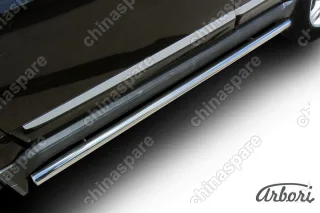 Защита порогов d57 труба Arbori нерж. сталь для Great Wall Hover H3 2014-2016