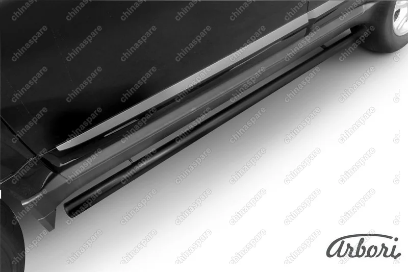 Защита порогов d57 труба Arbori черн. для Great Wall Hover H3 2014-2016