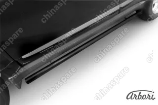 Защита порогов d57 труба Arbori черн. для Great Wall Hover H3 2014-2016