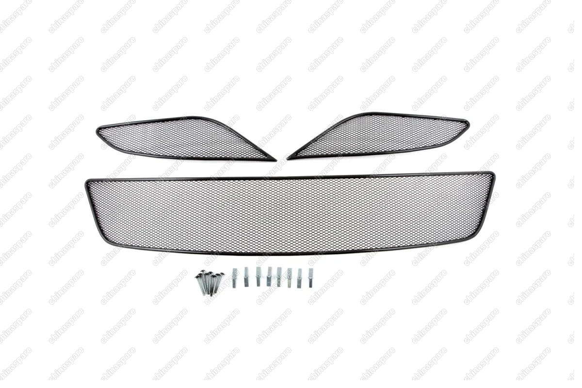 Сетка на бампер внешняя для GREAT WALL Hover-5 2010->, 2 шт., черн., 10 мм