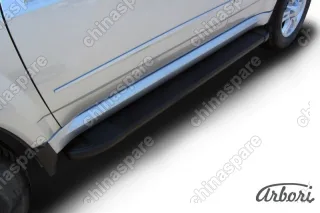 Комплект алюминиевых порогов Arbori Optima Black 1700 для GREAT WALL Hover H5 2010-2017