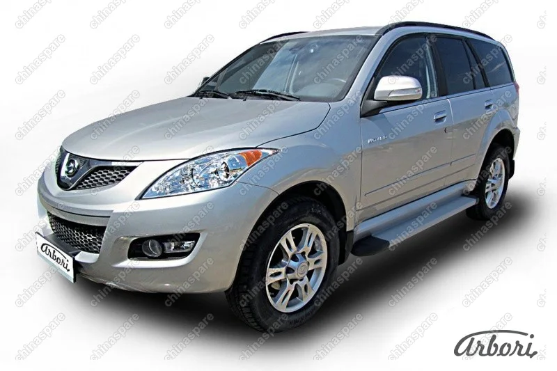 Комплект алюминиевых порогов Arbori Optima Silver 1700 для GREAT WALL Hover H5 2010-2017