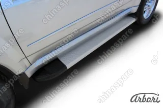 Комплект алюминиевых порогов Arbori Optima Silver 1700 для GREAT WALL Hover H5 2010-2017