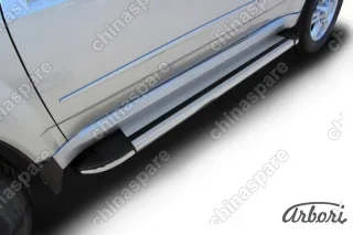 Комплект алюминиевых порогов Arbori Luxe Silver 1700 для GREAT WALL Hover H5 2010-2017